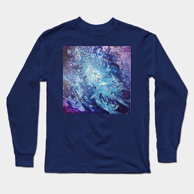 Saphire Long Sleeve T-Shirt by AlpanaRaiArts